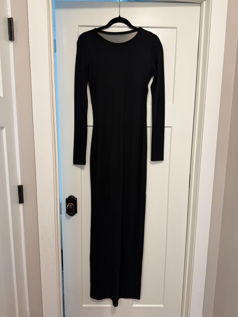 Marcella Black Long Sleeve Maxi Dress